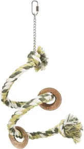 Huśtawka ze spiralnej liny bawełnianej 50 cm